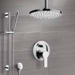 Remer SFR50 Ceiling Rain Shower System with Handheld, Rain Shower Head, Shower Faucet Set